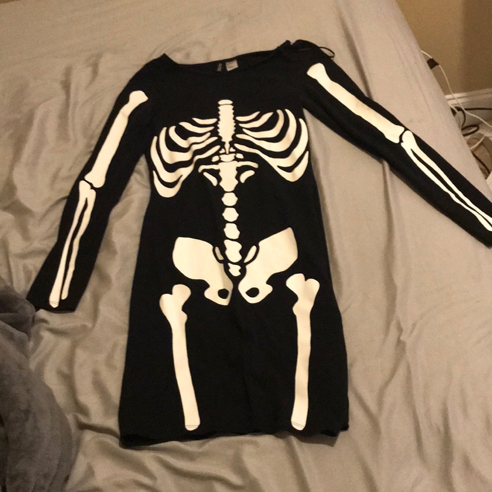 H&M skeleton dress
